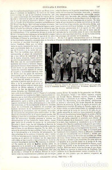 Postais: LAMINA V29547: Hitler, Doenitz, von Ribbentrop, Mussolini y Goering despues del atentado - Varios
