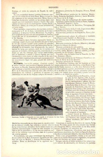 Postales: LAMINA V29534: Iturraspe, Martin y Eizaguirre en campo de Las Corts de Barcelona - Varios