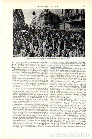 Postais: LAMINA V29584: Recibimiento a las tropas aliadas en Paris - Varios