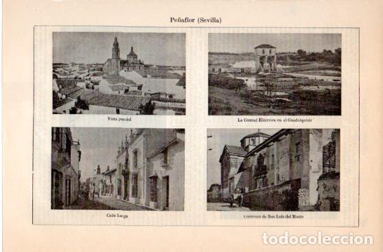 Postais: LAMINA V39874: Vistas de Pe&ntilde;aflor, Sevilla - Varios