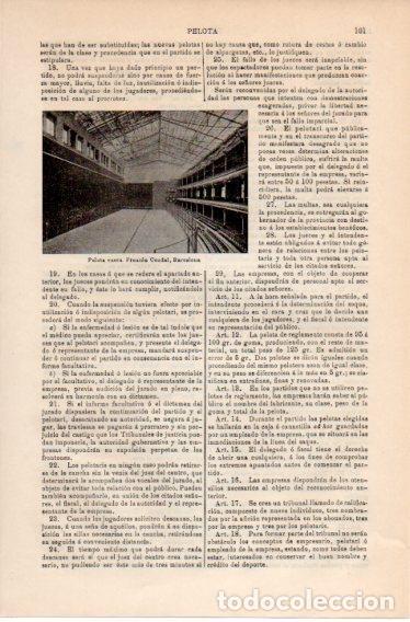 Cartes Postales: LAMINA V39780: Fronton Condal en Barcelona - Varios