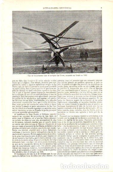 Postkarten: LAMINA V29493: Autogiro de La Cierva ensayado en Getafe en 1921 - Varios