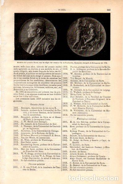 Cartoline: LAMINA V29392: Medalla del premio Nobel otorgada a Echegaray en 1904 - Varios