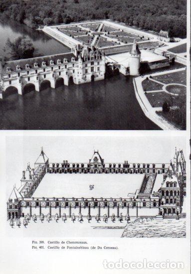 Postcards: LAMINA V41335: Castillos de Chenonceaux y Fontainebleau - Leonardo Benevolo