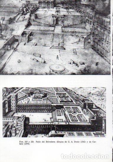 Postcards: LAMINA V41301: Patio del Belvedere dibujos por Dosio y Cartaro - Leonardo Benevolo