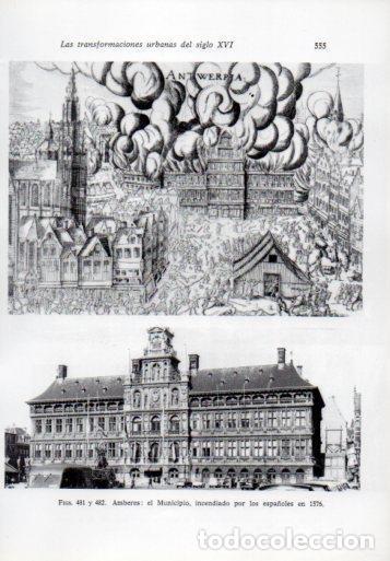 Cartoline: LAMINA V41361: Amberes incendiado por los espa&ntilde;oles en 1576 - Leonardo Benevolo