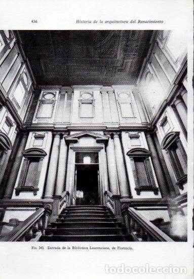 Cartoline: LAMINA V41312: Entrada Biblioteca Laurenciana, Florencia - Leonardo Benevolo