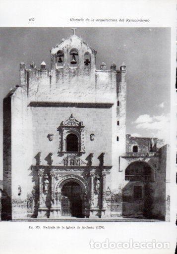 Postales: LAMINA V41393: Iglesia de Acolman - Leonardo Benevolo