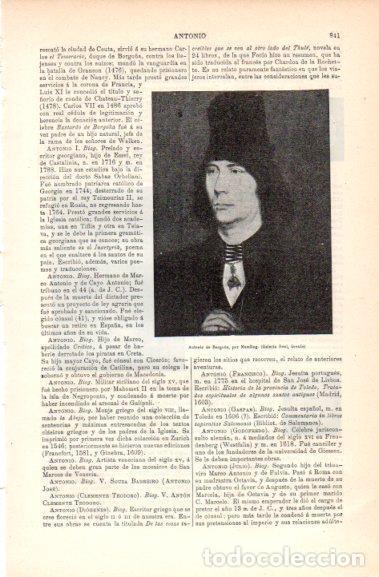 Cartes Postales: LAMINA V30809: Antonio de Borgo&ntilde;a por Memling - Varios