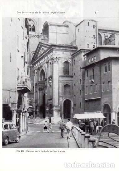 Cartoline: LAMINA V41211: Escorzo de la fachada de San Andres, Mantua - Leonardo Benevolo