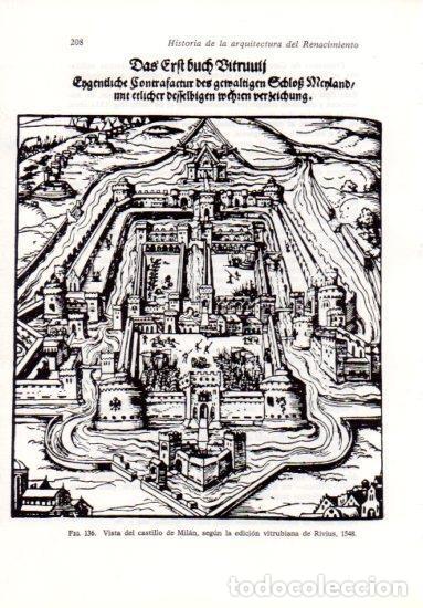 Cartoline: LAMINA V41221: Vista del castillo de Milan seg&uacute;n edicion de Rivius 1548 - Leonardo Benevolo