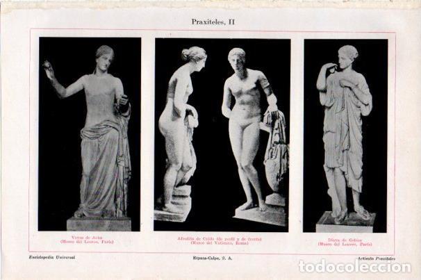 Cartoline: LAMINA V30715: Venus de Arles, Afrodita de Cnido y Diana de Gabies por Praxiteles - Varios