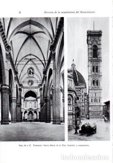 Postkarten: LAMINA V41178: Interior y campanario Santa Maria de la Flor, Florencia - Leonardo Benevolo