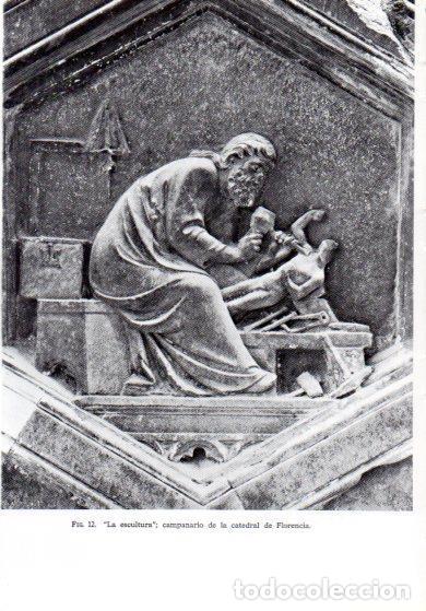 Postales: LAMINA V41165: La escultura, campanario Catedral de Florencia - Leonardo Benevolo