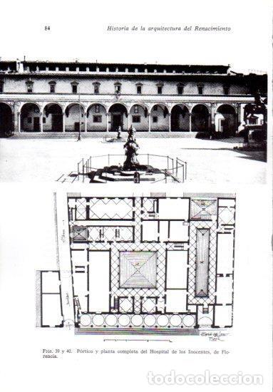 Postais: LAMINA V41180: Portico y planta del Hospital de los Inocentes, Florencia - Leonardo Benevolo