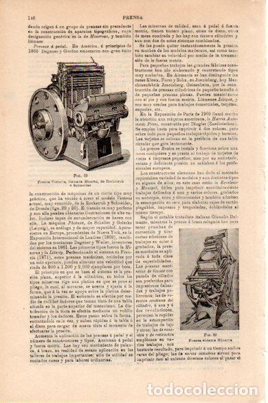 Cartes Postales: LAMINA V30503: Prensa Victoria llamada Minerva - Varios