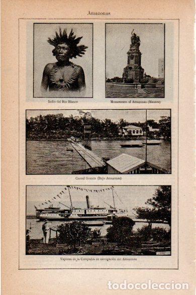 Postales: LAMINA V30588: Amazonas - Varios