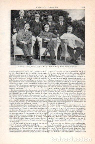 Postkarten: LAMINA V40958: Attlle, Truman, Stalin, Leahy, Bevin, Byrnes y Molotov en Postdam - Varios