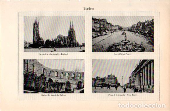 Cartoline: LAMINA V40888: Vistas de Burdeos - Varios