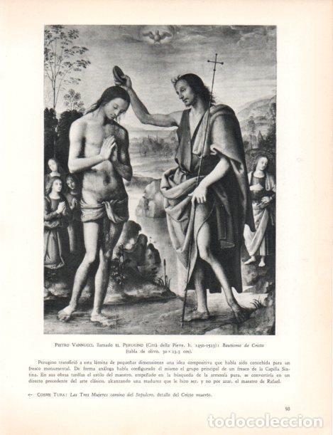 Postais: LAMINA V30450: Bautismo de Cristo por El Perugino - Varios