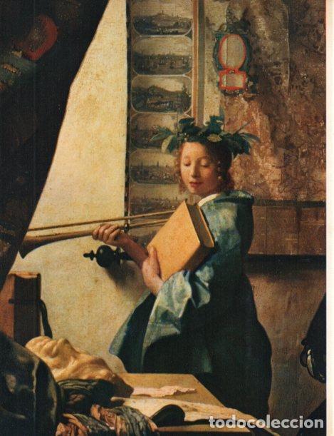 Postkarten: LAMINA V30445: Estudio del pintor, detalle por Jan Vermeer - Varios