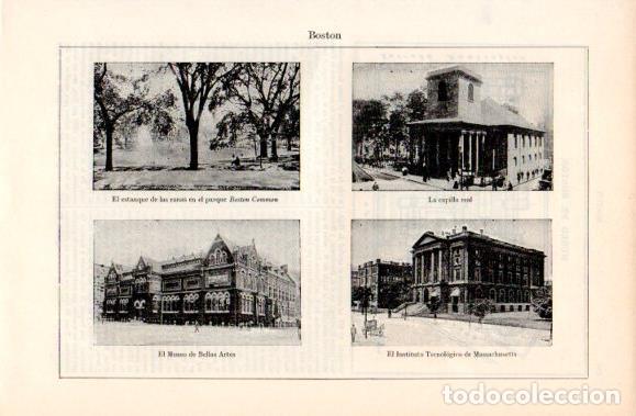 Postkarten: LAMINA V40669: Capilla real, Museo de Bellas Artes e Intituto Tecnologico en Boston - Varios