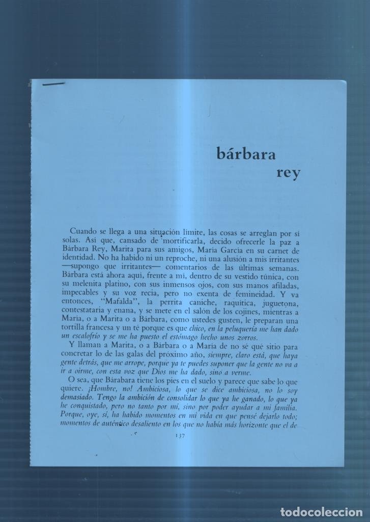 Postales: Ficha/Entrevista: Barbara Rey - Varios
