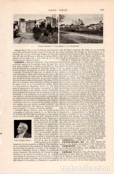 Postkarten: LAMINA V40597: Vistas de Verges, Gerona - Varios