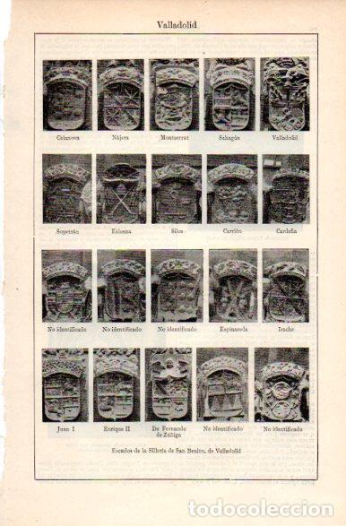 Postkarten: LAMINA V31337: Escudos de la Silleria de San Benito, Valladolid - Varios