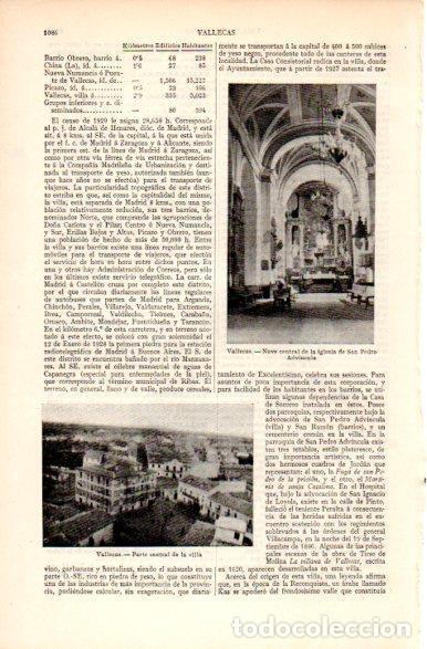 Postcards: LAMINA V31368: Vista de Vallecas, Madrid - Varios