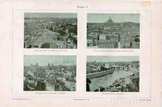 Postkarten: LAMINA V41716: Vistas panoramicas de Roma - Varios