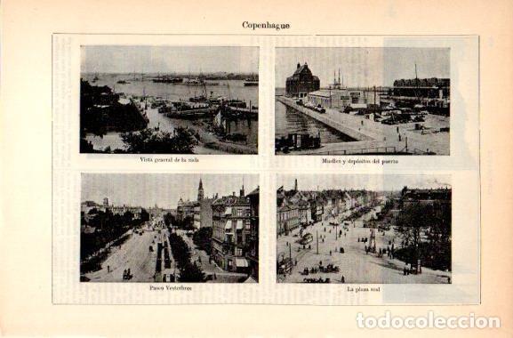 Postales: LAMINA V31008: Vistas de Copenhague - Varios