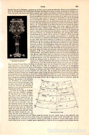 Postkarten: LAMINA V30959: Copa nupcial por Riquer y Constelacion de la Copa - Varios