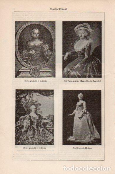 Postales: LAMINA V41482: Maria Teresa obras varias - Varios