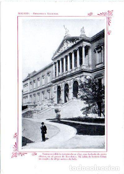 Postkarten: LAMINA V31967: Madrid. Biblioteca Nacional - Varios