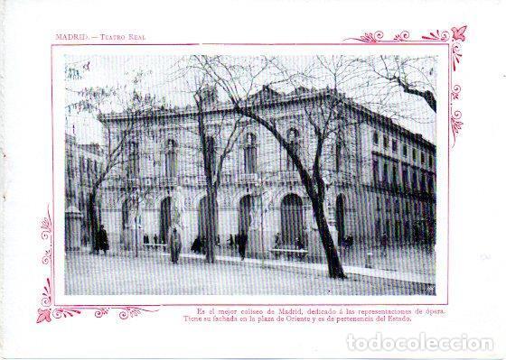 Postais: LAMINA V31963: Madrid. Teatro Real - Varios