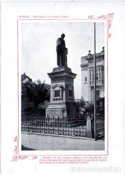 Postcards: LAMINA V31986: Orense. Monumento al Padre Feijoo - Varios