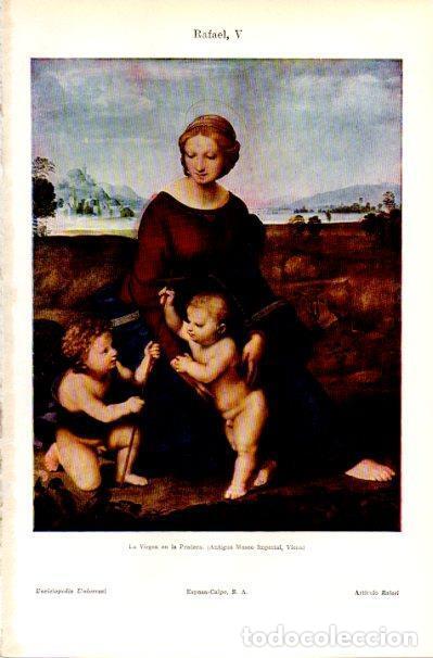 Postkarten: LAMINA V42201: La Virgen en la Pradera por Rafael - Varios