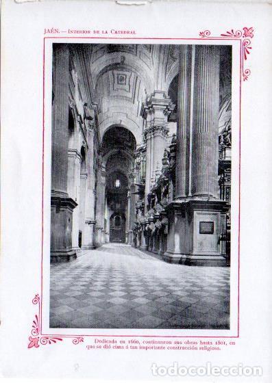 Postcards: LAMINA V32093: Jaen. Interior de la Catedral - Varios