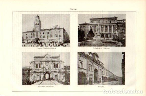 Postkarten: LAMINA V42337: Edificios en Parma, Italia - Varios