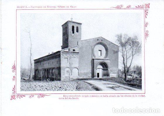 Postales: LAMINA V32067: Huesca. Santuario de Nuestra Se&ntilde;ora de Salas - Varios