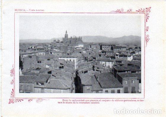 Postales: LAMINA V32062: Huesca. Vista parcial - Varios