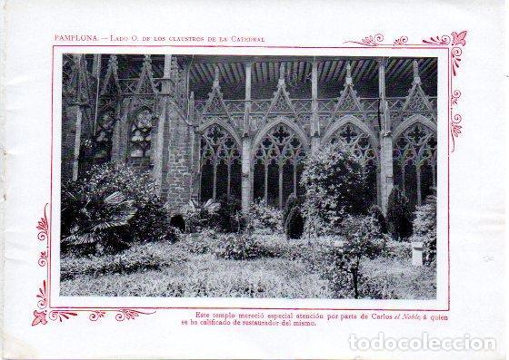 Cartoline: LAMINA V32052: Pamplona. Claustros de la Catedral lado oeste - Varios