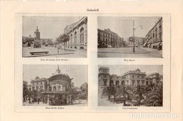 Postcards: LAMINA V41913: Vistas varias de Sabadell, Barcelona - Varios