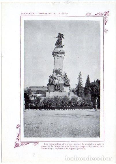 Postkarten: LAMINA V31749: Zaragoza. Monumento de los Sitios - Varios