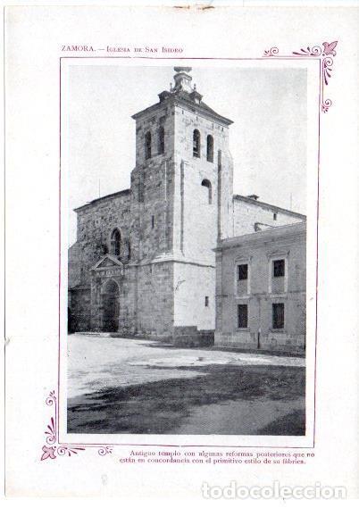 Cartes Postales: LAMINA V31734: Zamora. Iglesia de San Isidro - Varios