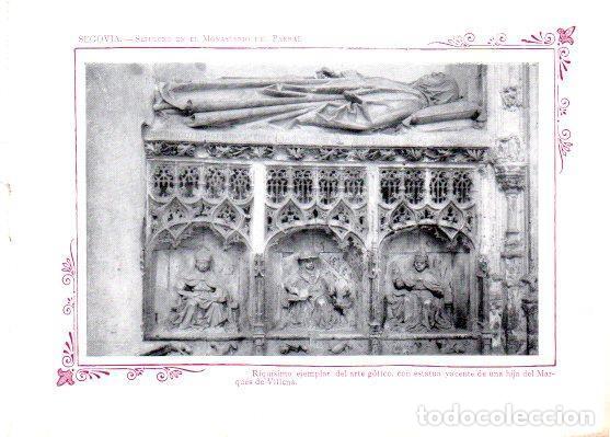 Postcards: LAMINA V31834: Segovia. Sepulcro en el Monasterio del Parral - Varios