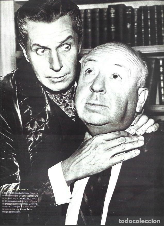 Postales: LAMINA 37217: Alfred Hitchcock con Vicent Price - Jaume Figueras