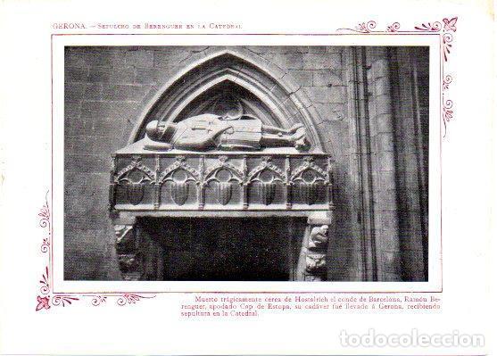 Postais: LAMINA V31794: Gerona. Sepulcro de Berenguer en La Catedral - Varios