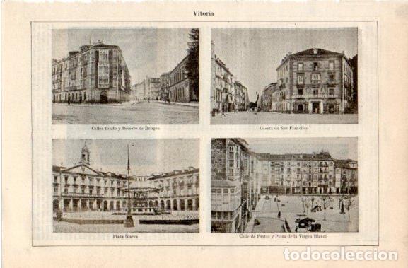 Postales: LAMINA V42773: Vistas de Vitoria - Varios